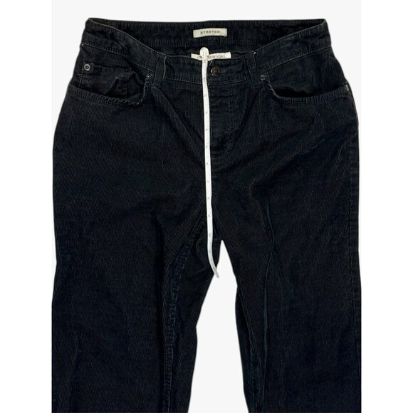 Jones New York Sport Trousers 4 Black Corduroy Stretch Mid Rise Bootcut Classic - Picture 3 of 9